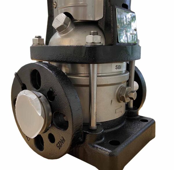 Vertical Multistage Centrifugal Pump, 3HP, 2640GPH, 208-230/460V, Model SBI 5-8, SS304 - Image 4