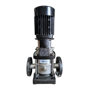 Vertical Multistage Centrifugal Pump, 0.75HP, 1410GPH, 208-230/460V, Model SBI 3-4, SS304