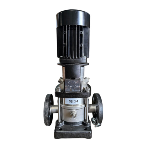 Vertical Multistage Centrifugal Pump, 0.75HP, 1410GPH, 208-230/460V, Model SBI 3-4, SS304